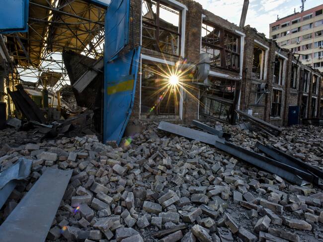 Daños en Kiev por las bombas rusas.