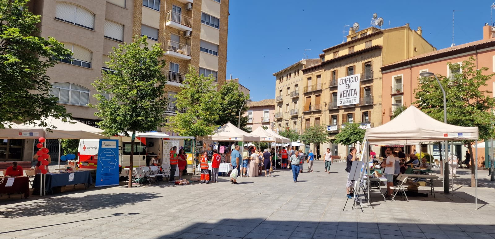 Cruz Roja organizaba en Huesca su Feria de Entidades de la Salud