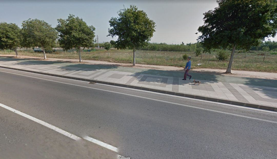 Camí Vell de la Mar de Borriana donde apareció el cuerpo de la mujer.