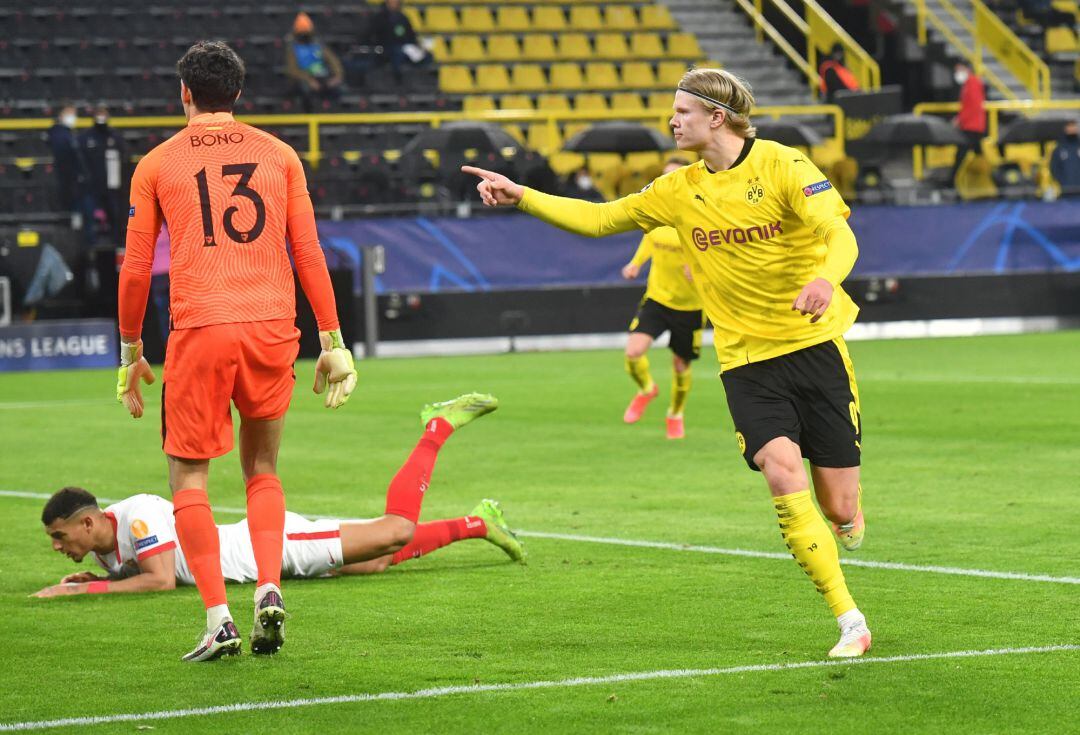 Haaland marcó las diferencias en los dos partidos.