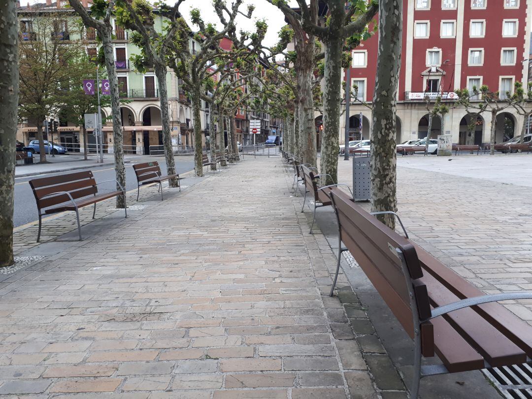 Imagen de la plaza de Unzaga de Eibar