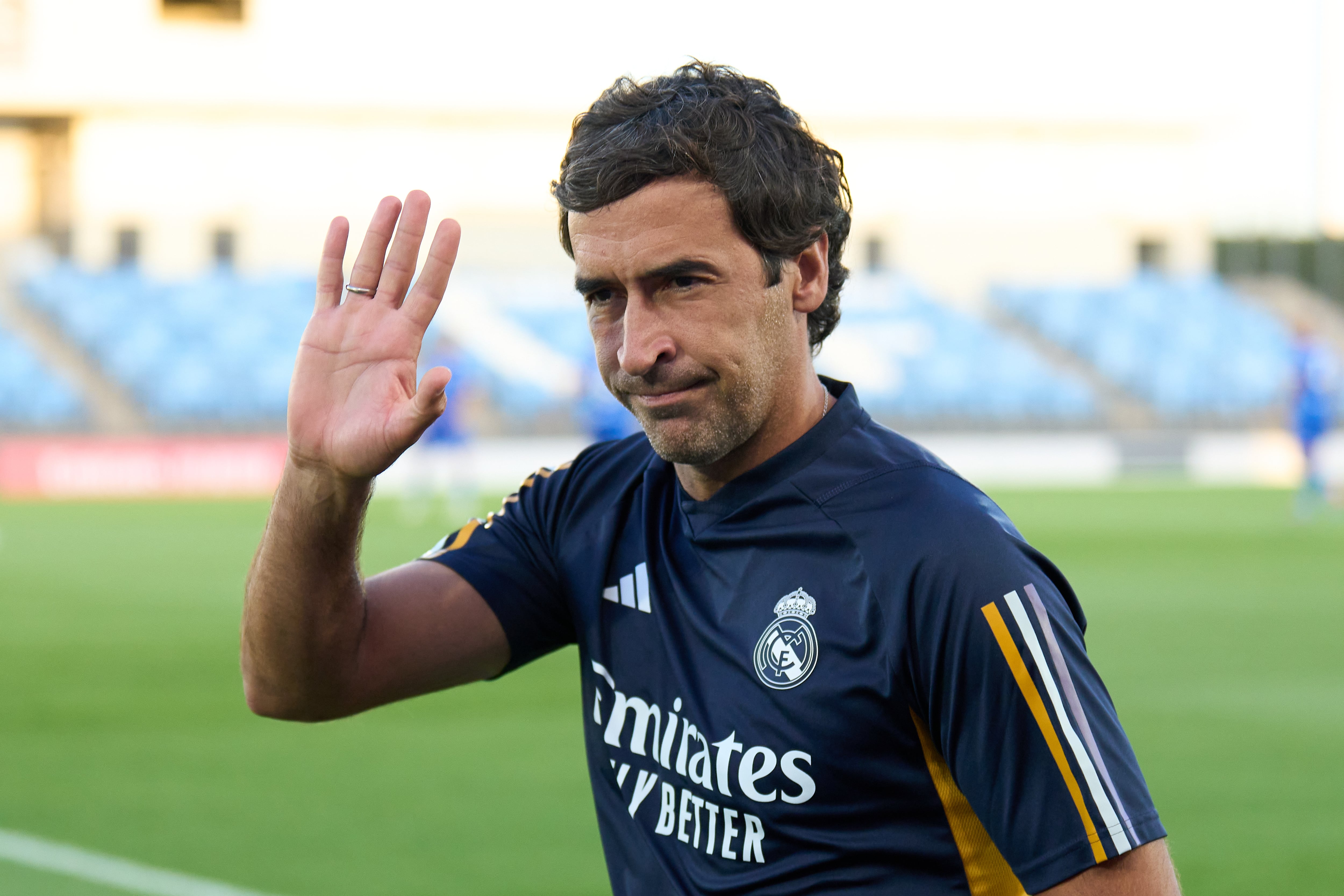 Raúl González, en la previa de un partido con el Real Madrid Castilla. (Photo by Angel Martinez/Getty Images)