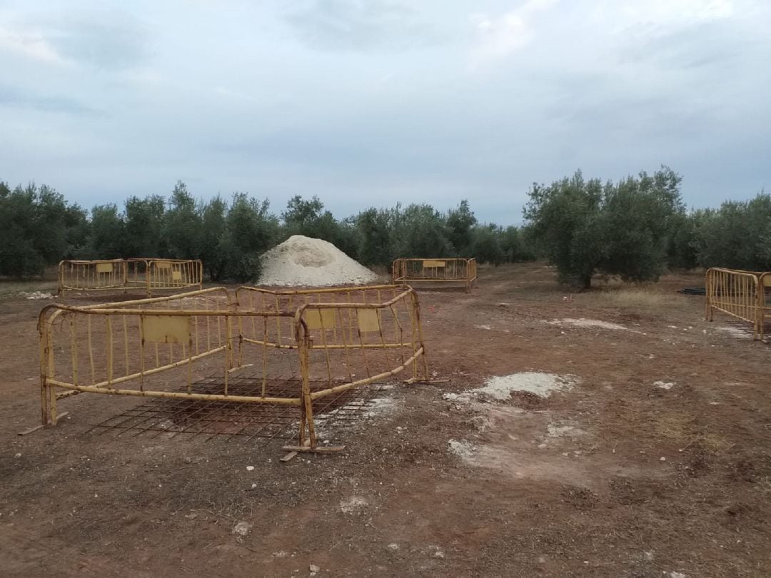 Trabajos de perforación para cimentar torres de alta tensión