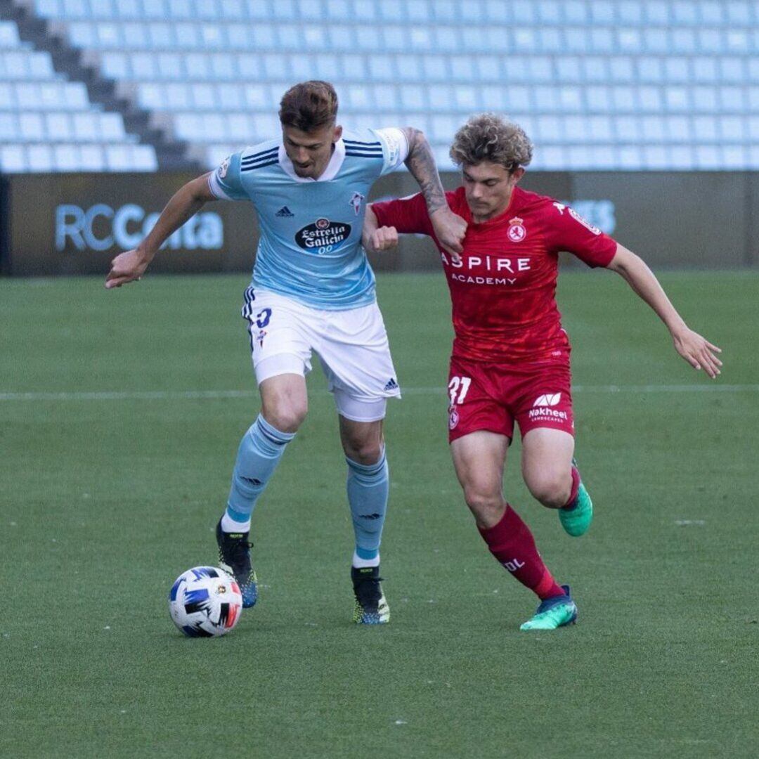 Marcos González debutó con el primer equipo en Balaídos