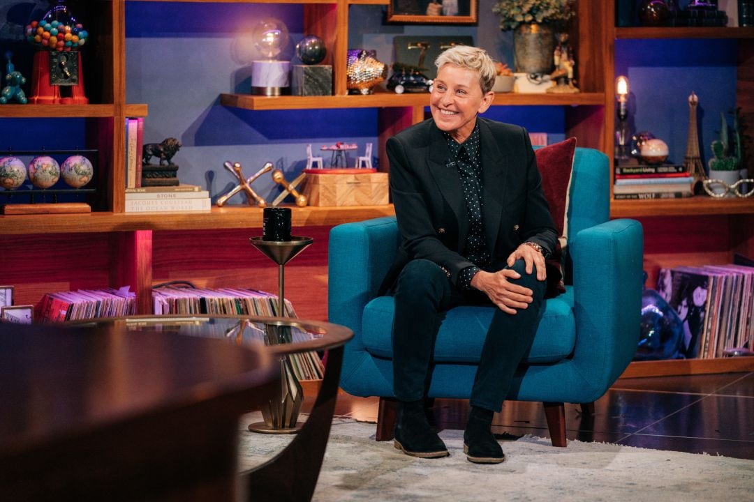 Ellen DeGeneres durante una reciente visita al programa &#039;The Late Late Show&#039; de James Corden