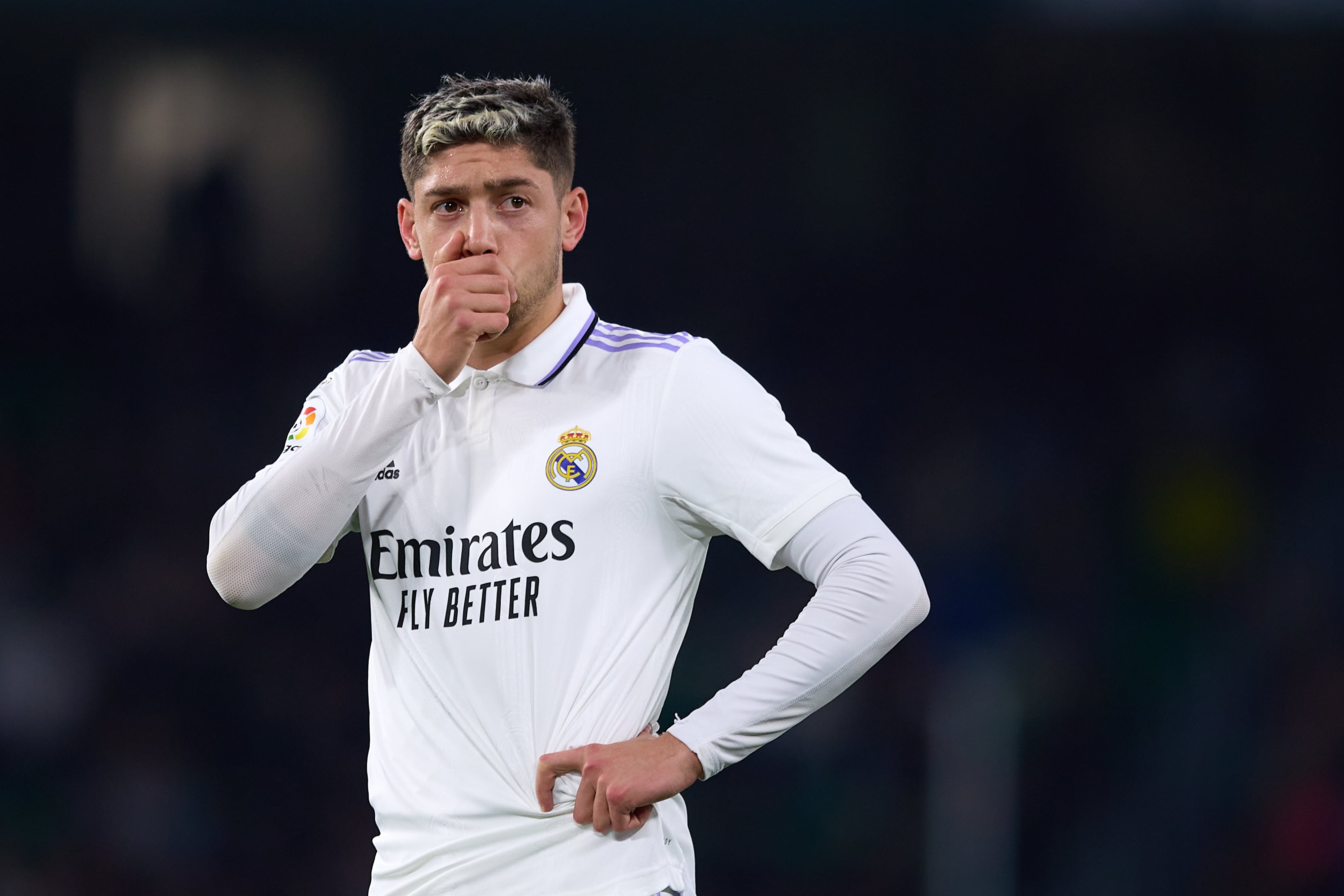 Federico Valverde, durante un partido con el Real Madrid