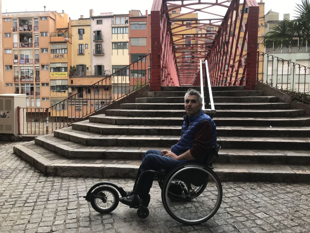 Albert Carbonell al pont de Pedra