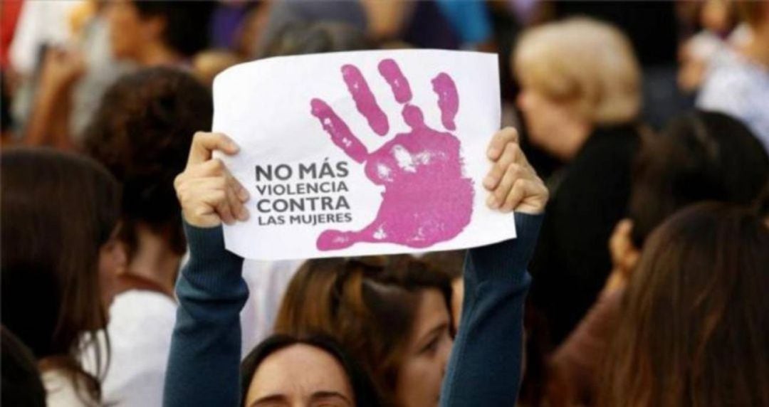 Foto de archivo en una manifestación contra la violencia machista