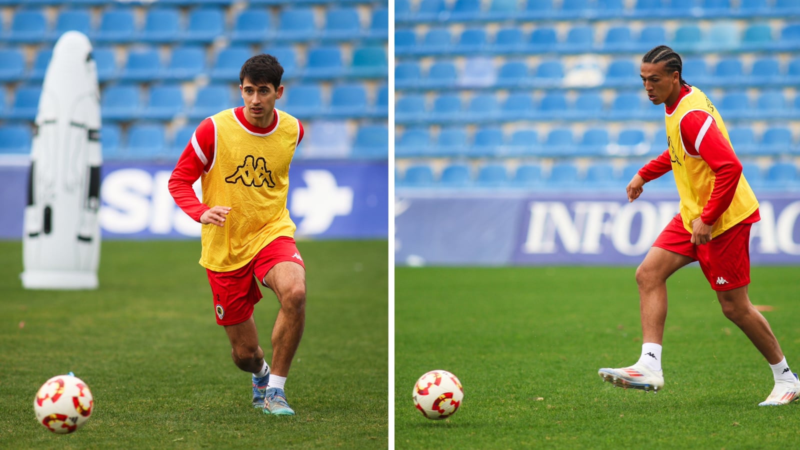 Arumí y Yanis entrenado en el Rico Pérez