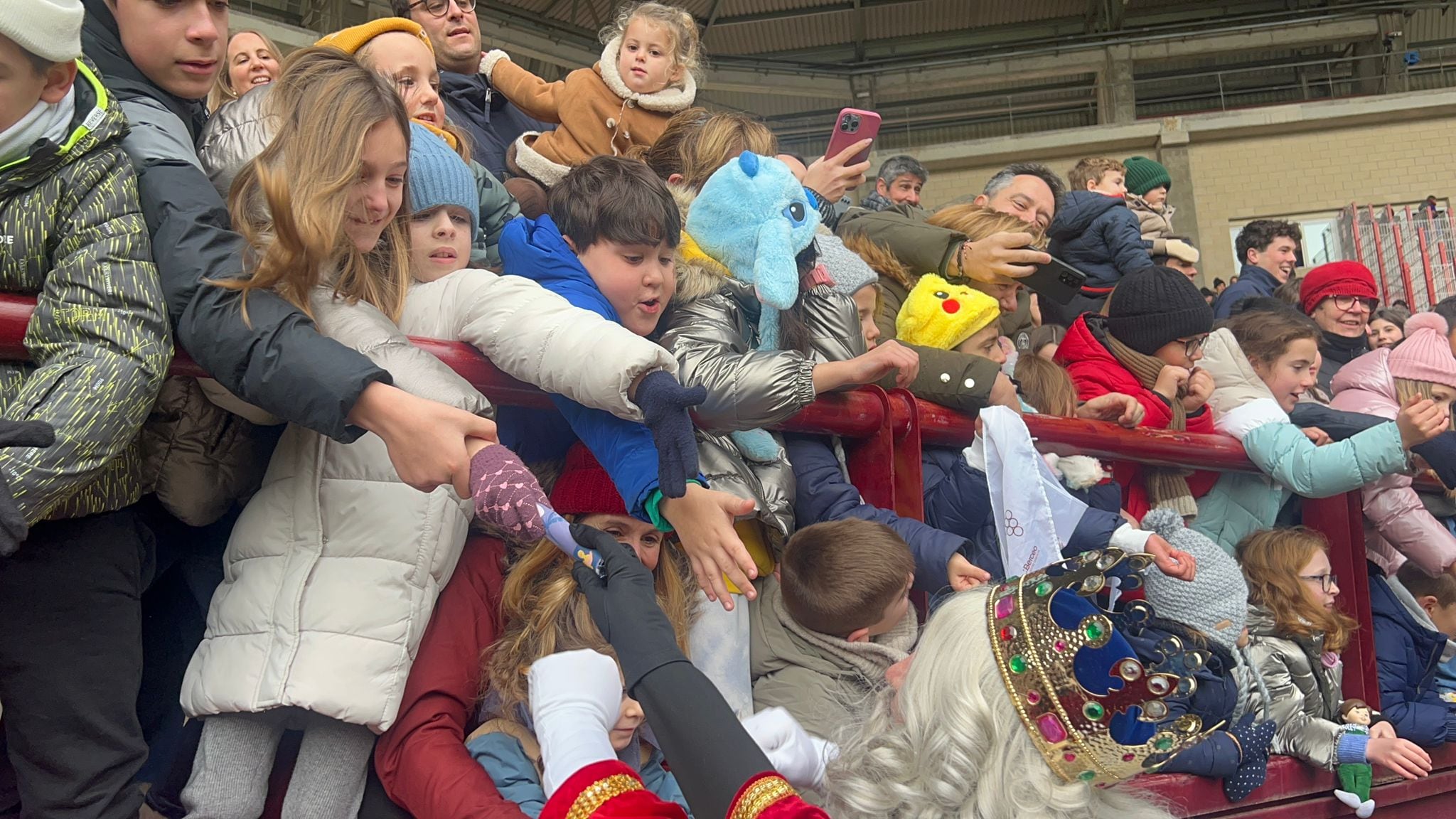 Llegada de los Reyes Magos a Las Gaunas en Logroño