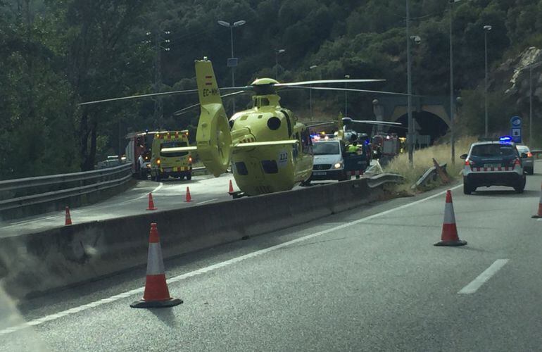 Mueren dos personas en un accidente de tráfico en la C-17 en La Garriga
