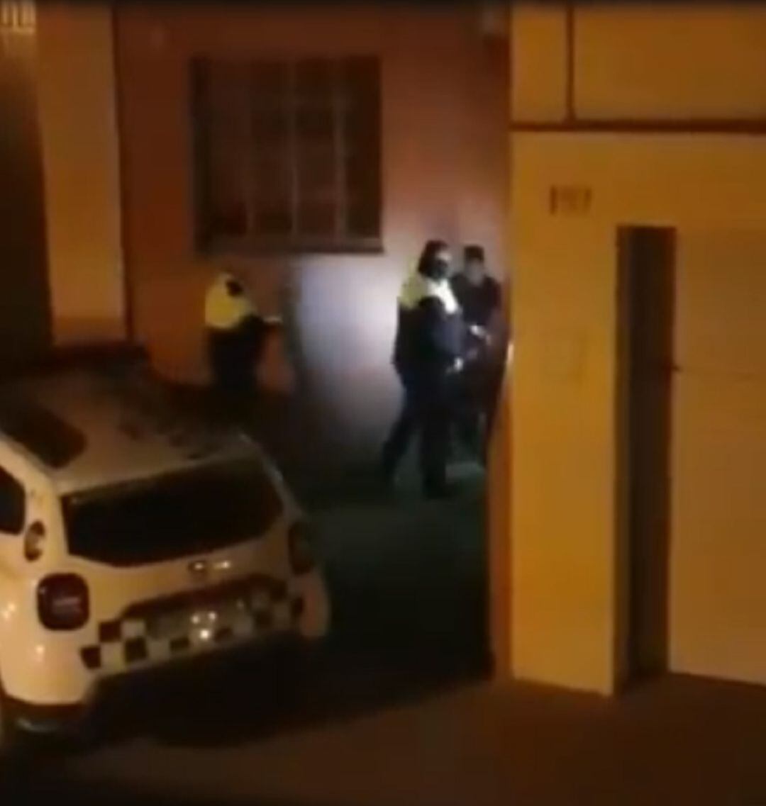 Un moment de la detenció