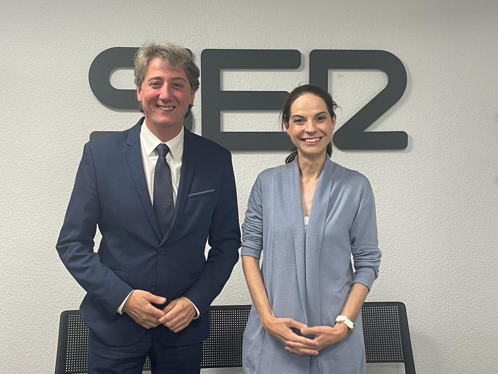 Carlos Martínez y Belén Izquierdo, en SER Soria, en el primer cara a cara.