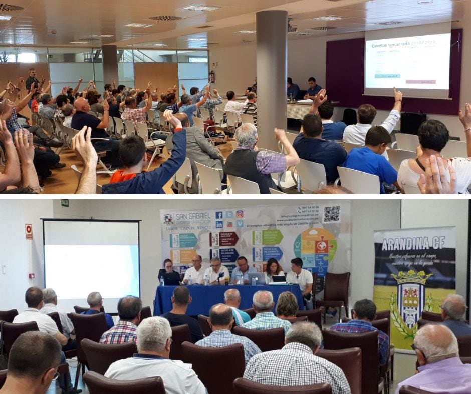 Algunas de las asambleas pasadas del Villa de Aranda y Arandina