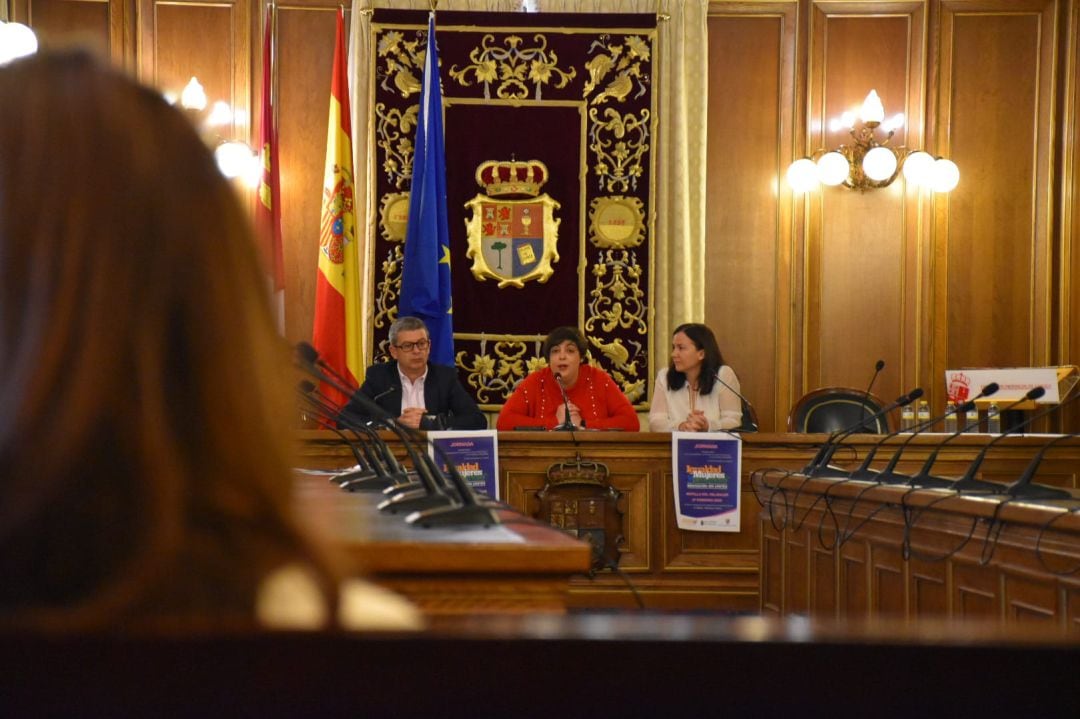 Pedro Tendero, Lorena Cantarero y María José Cañaveras