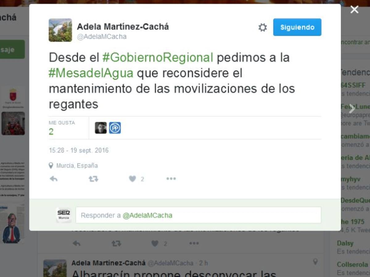 La consejera pide que se reconsidere mantener las protestas