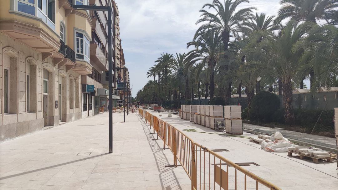 Estado actual de las obras de La Explanada tras la apertura provisional de esta semana