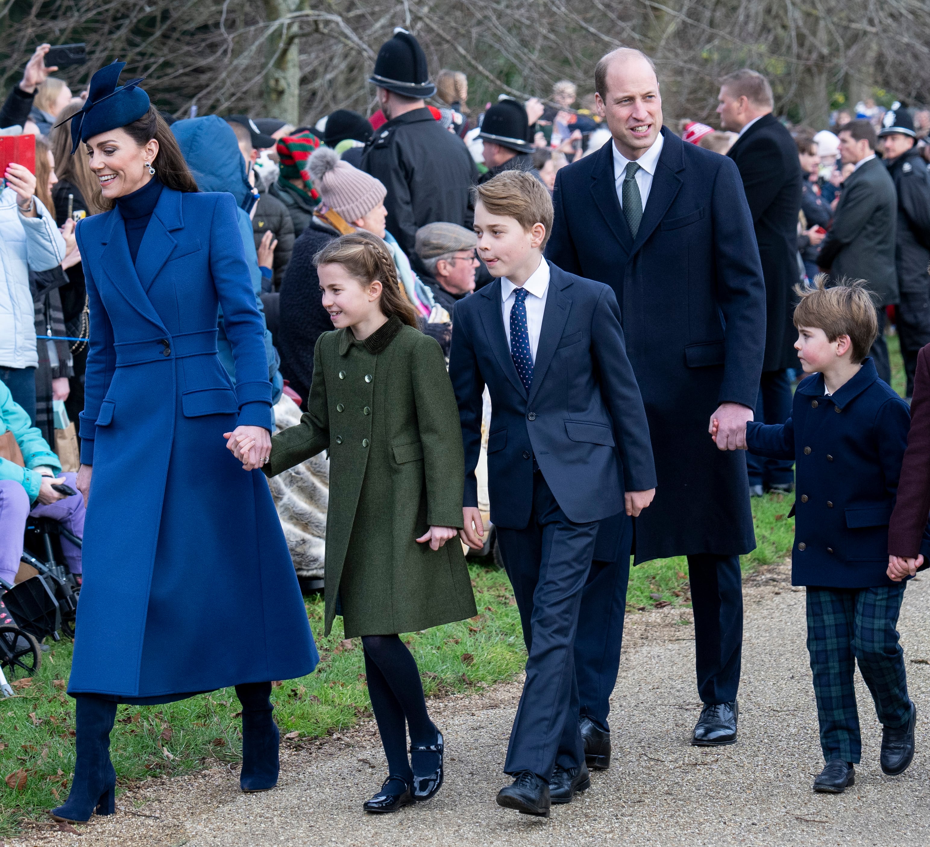 La princesa, junto a su familia. (Photo by Mark Cuthbert/UK Press via Getty Images)