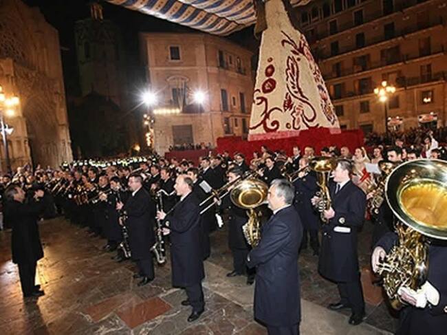 Interpretación de la banda de música de Valencia el día de San José