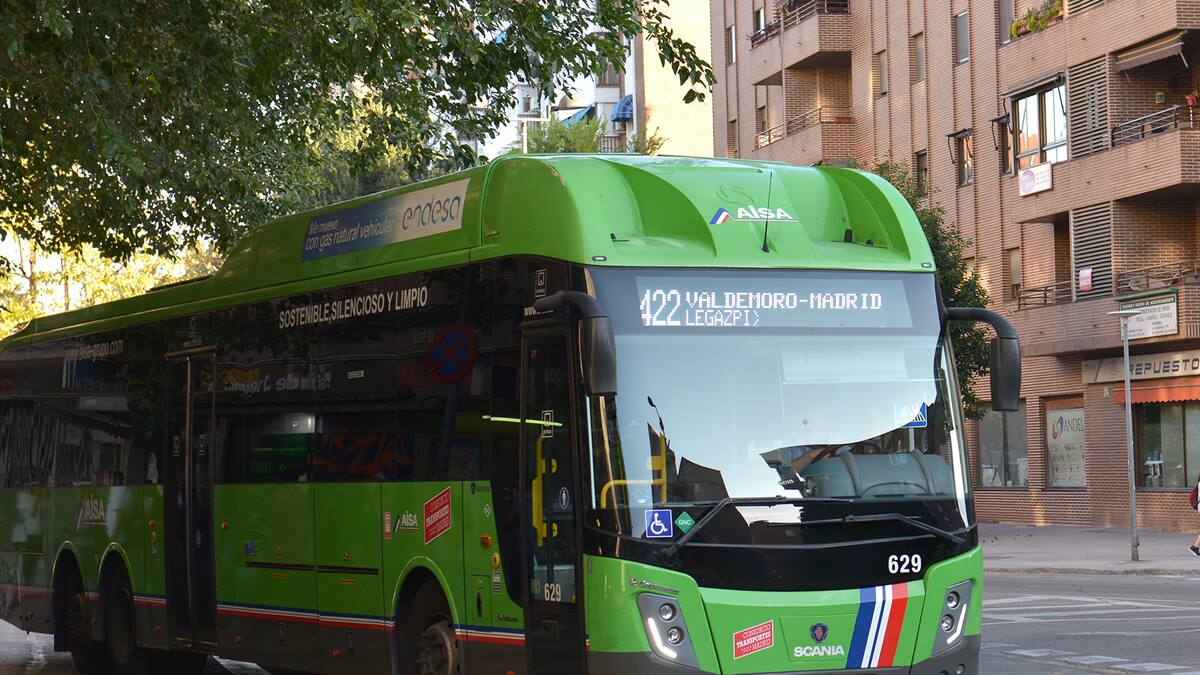 El Consorcio de Transportes aumenta la frecuencia de la línea 422 que une Valdemoro con Legazpi