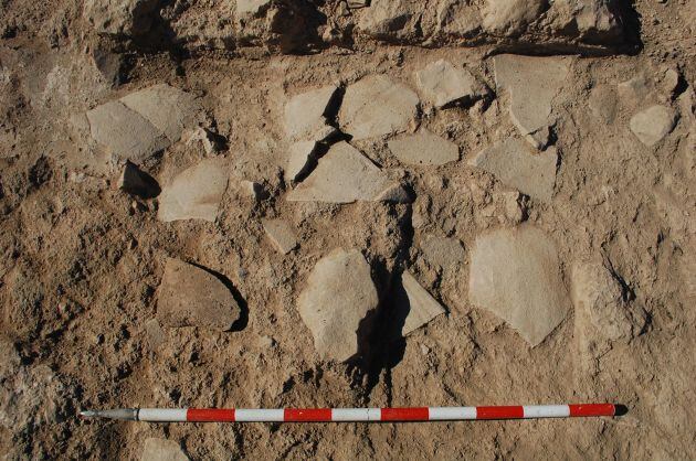 Imagen del hallazgo de una villa romana en El Peral de Valdepeñas (Ciudad Real)