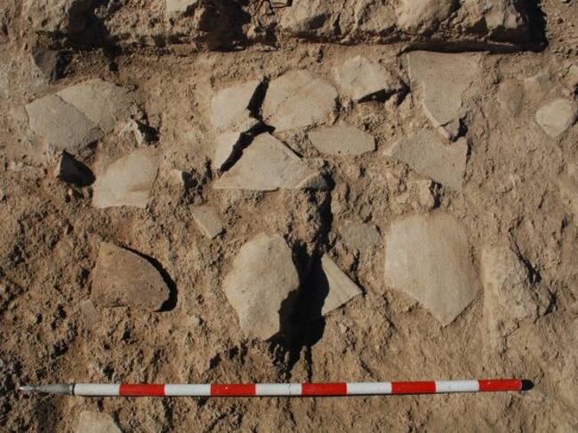 Imagen del hallazgo de una villa romana en El Peral de Valdepeñas (Ciudad Real)