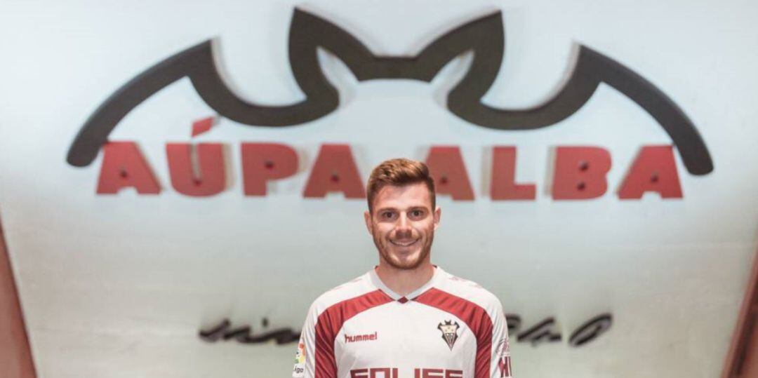 Diego Caballo, en su presentación como jugador del Albacete
