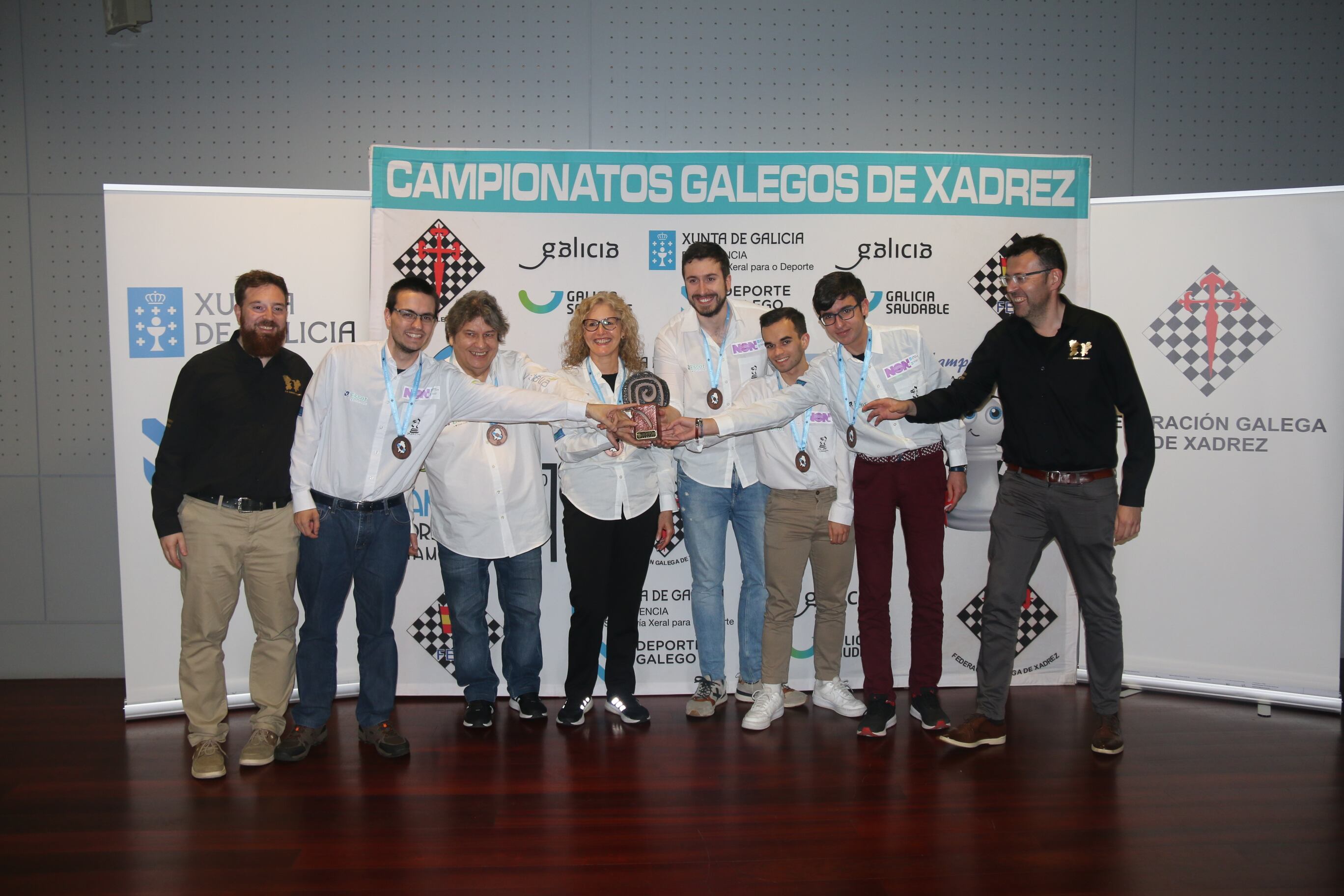 Club Xadrez Ourense campeón de liga gallega de división de honor 2022