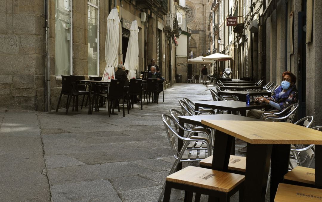 TErraza de un bar, en una imagen de archivo