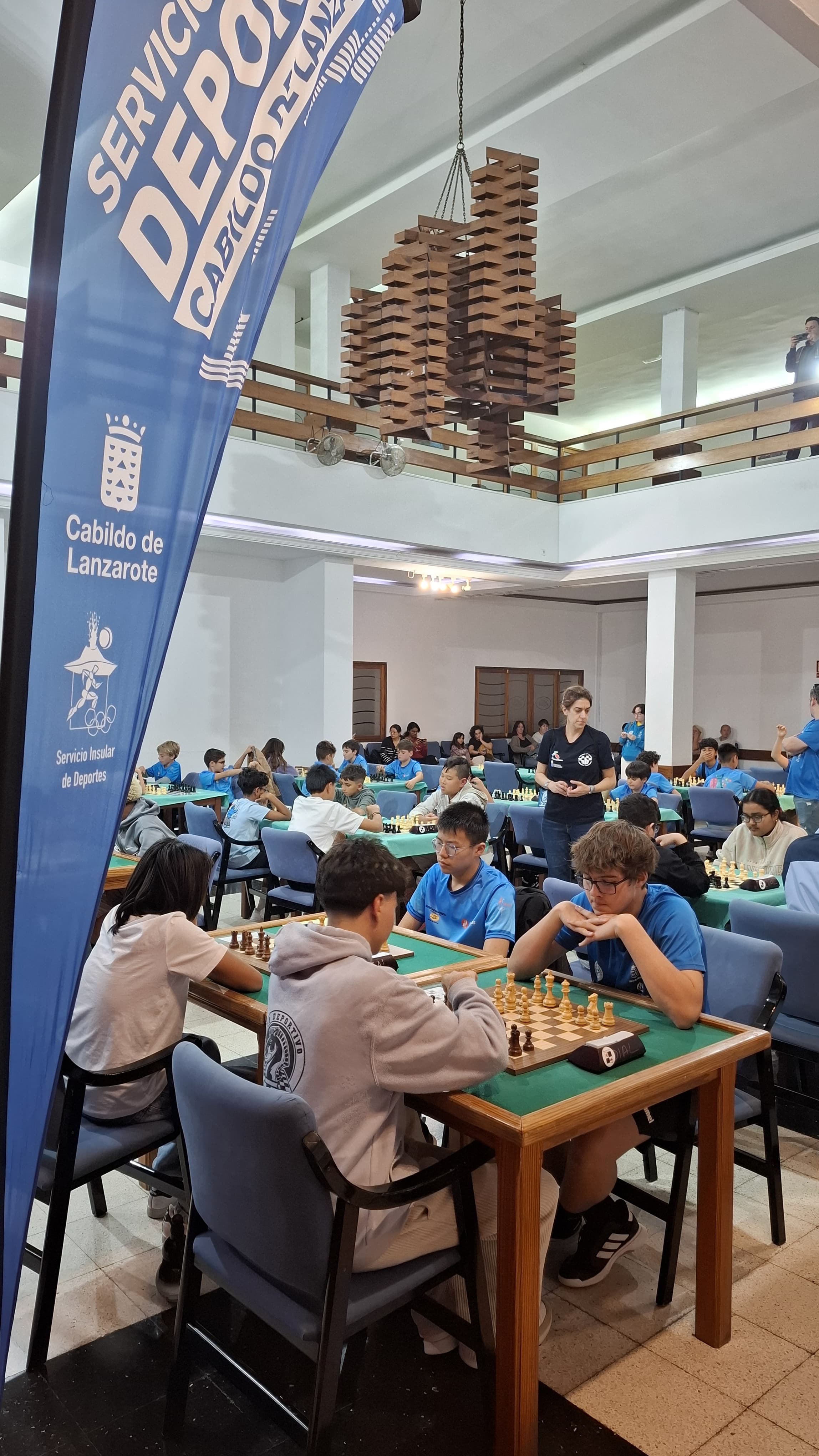 Participantes en el Campeonato Insular de Ajedrez Sub-12, Sub-14 y Sub-16 de Lanzarote.