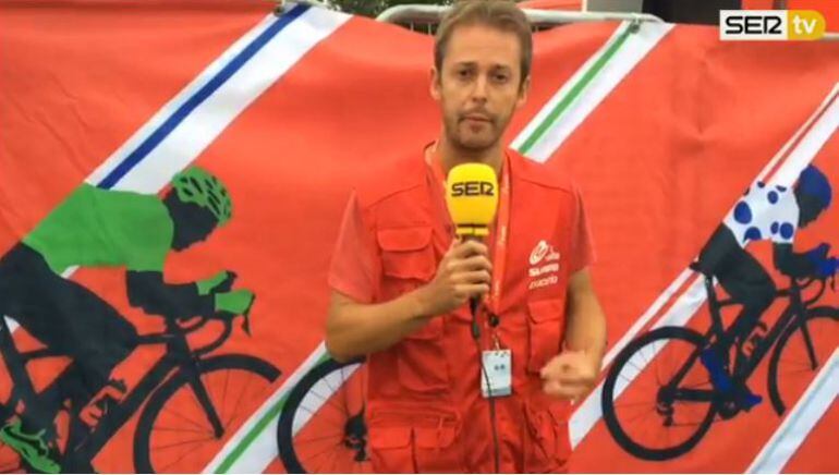 Borja Cuadrado, durante la Vuelta a España