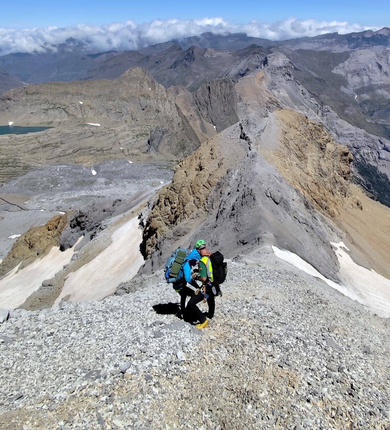 Enriscados en Monte Perdido. Foto: Guardia Civil.