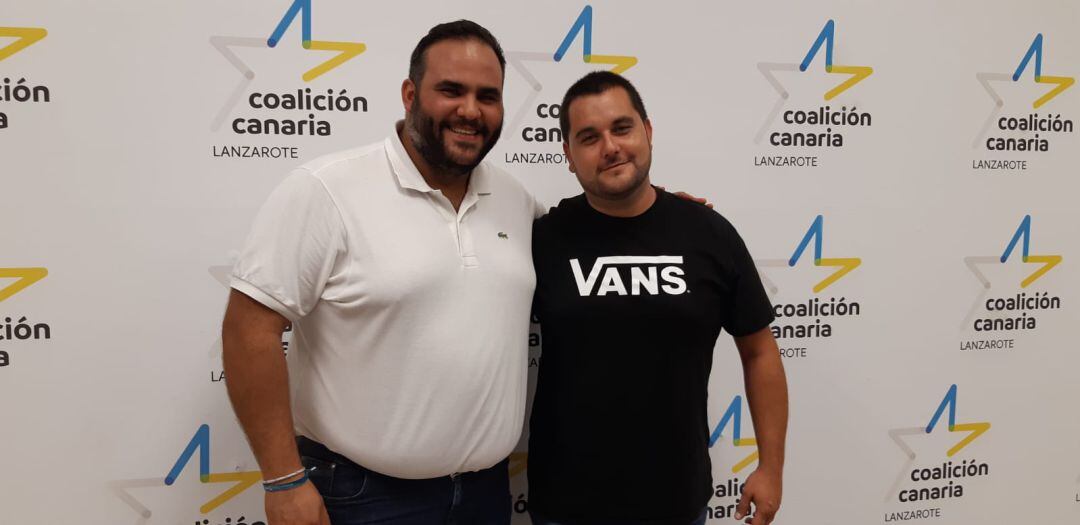 Samuel Martín, candidato al Senado, y Eduardo Díaz, candidato al Congreso.