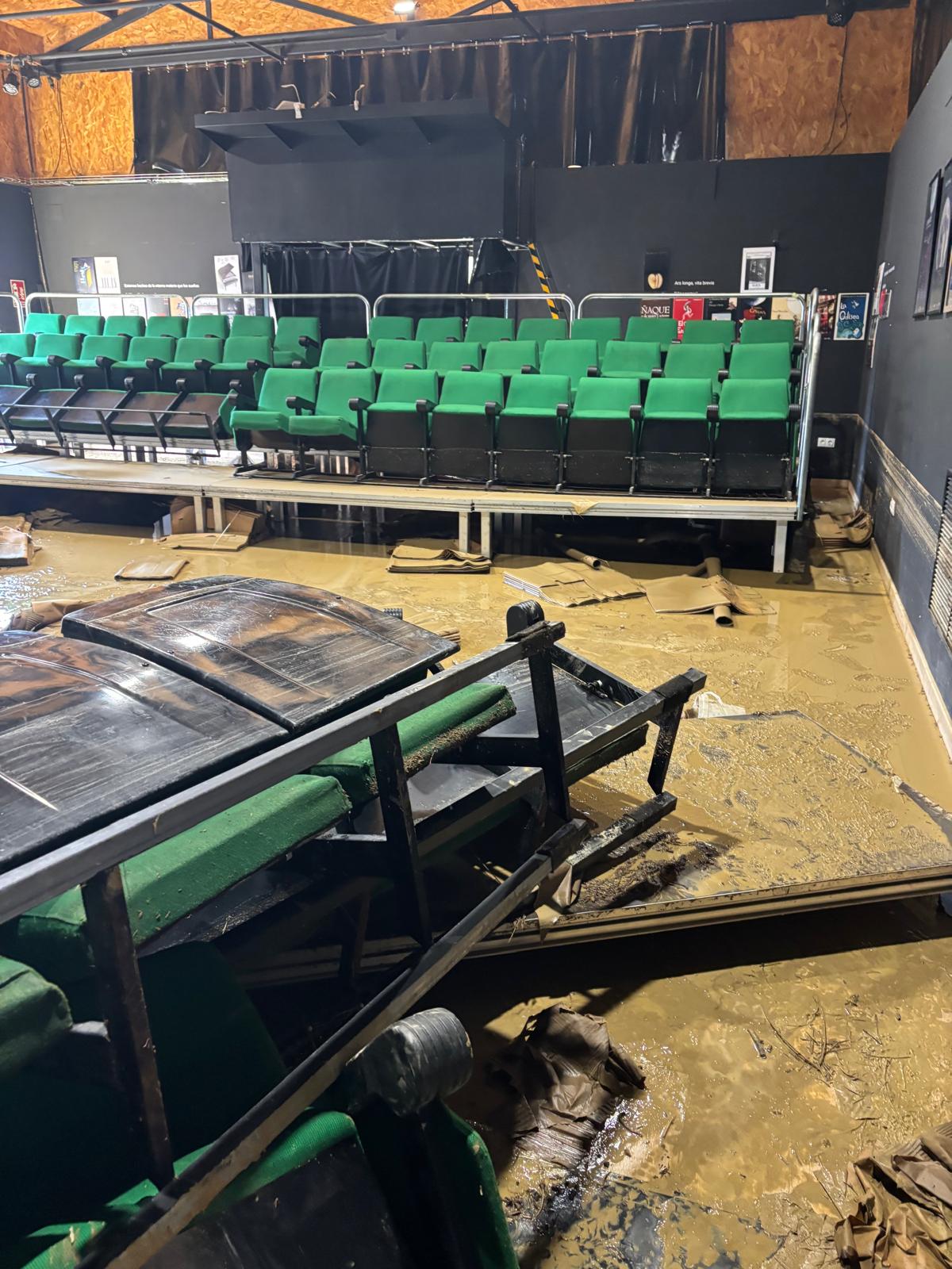 Estado del interior de Corral de García tras la tormenta