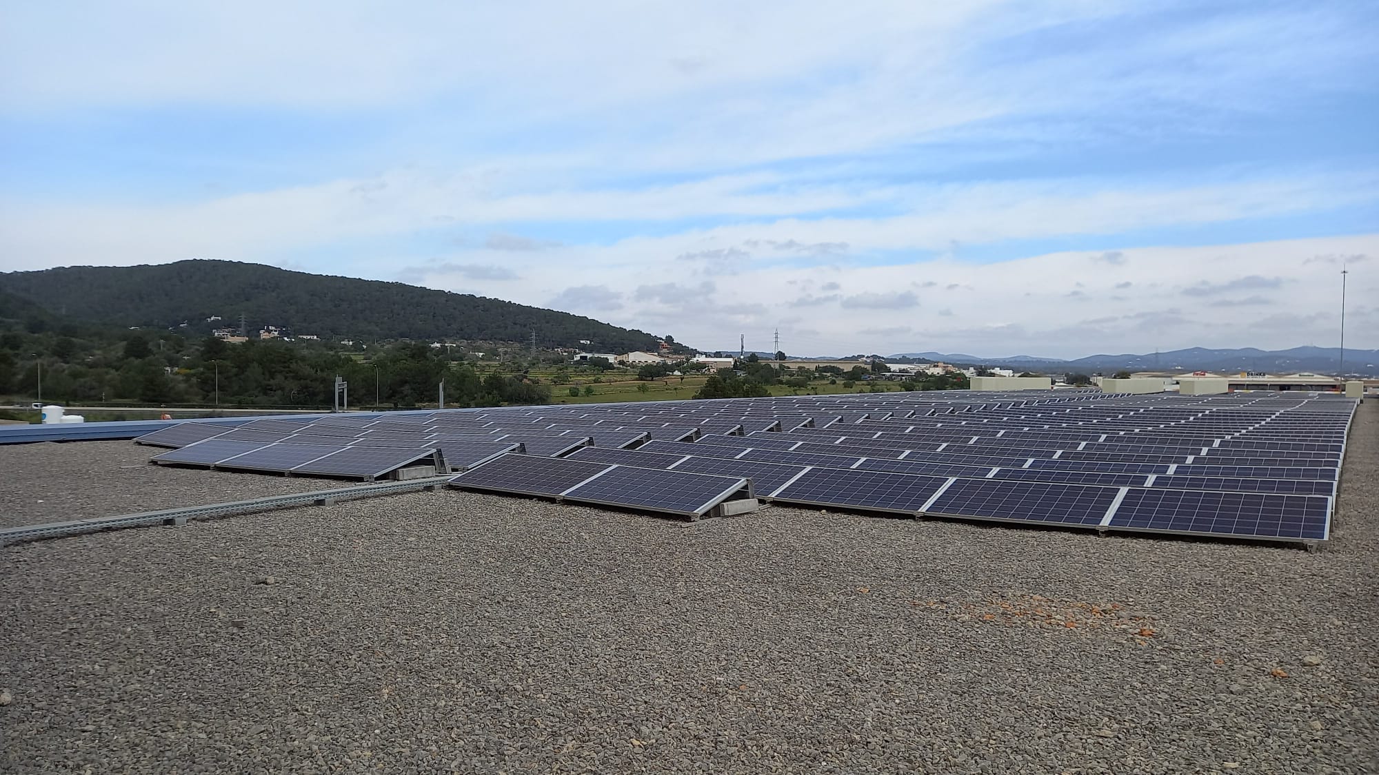 Imagen de los paneles instalados facilitada por el Área de Salud