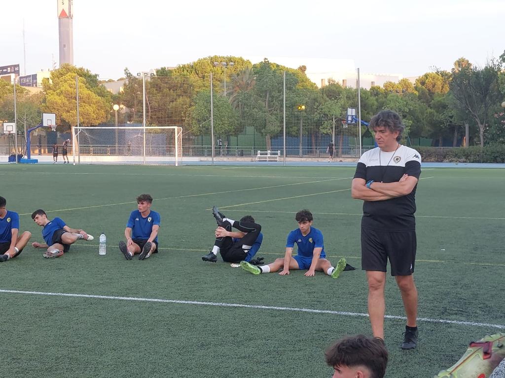 José Vicente Lledó durante un entrenamiento del Hércules