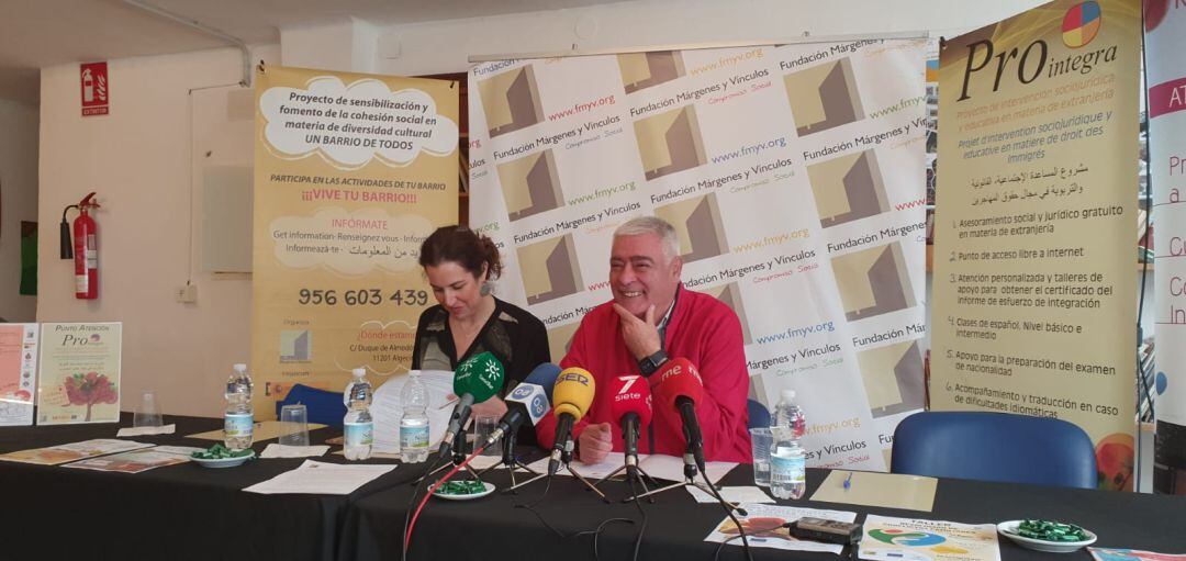 Paula Conesa y Francisco Mena, este martes en rueda de prensa.