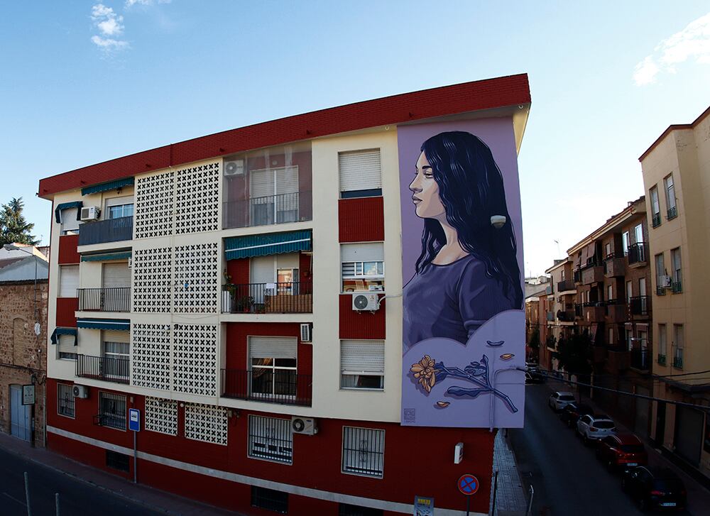 Imagen del mural realizado por Lidia Cao en el Festival "23700 Street Art" del 2021