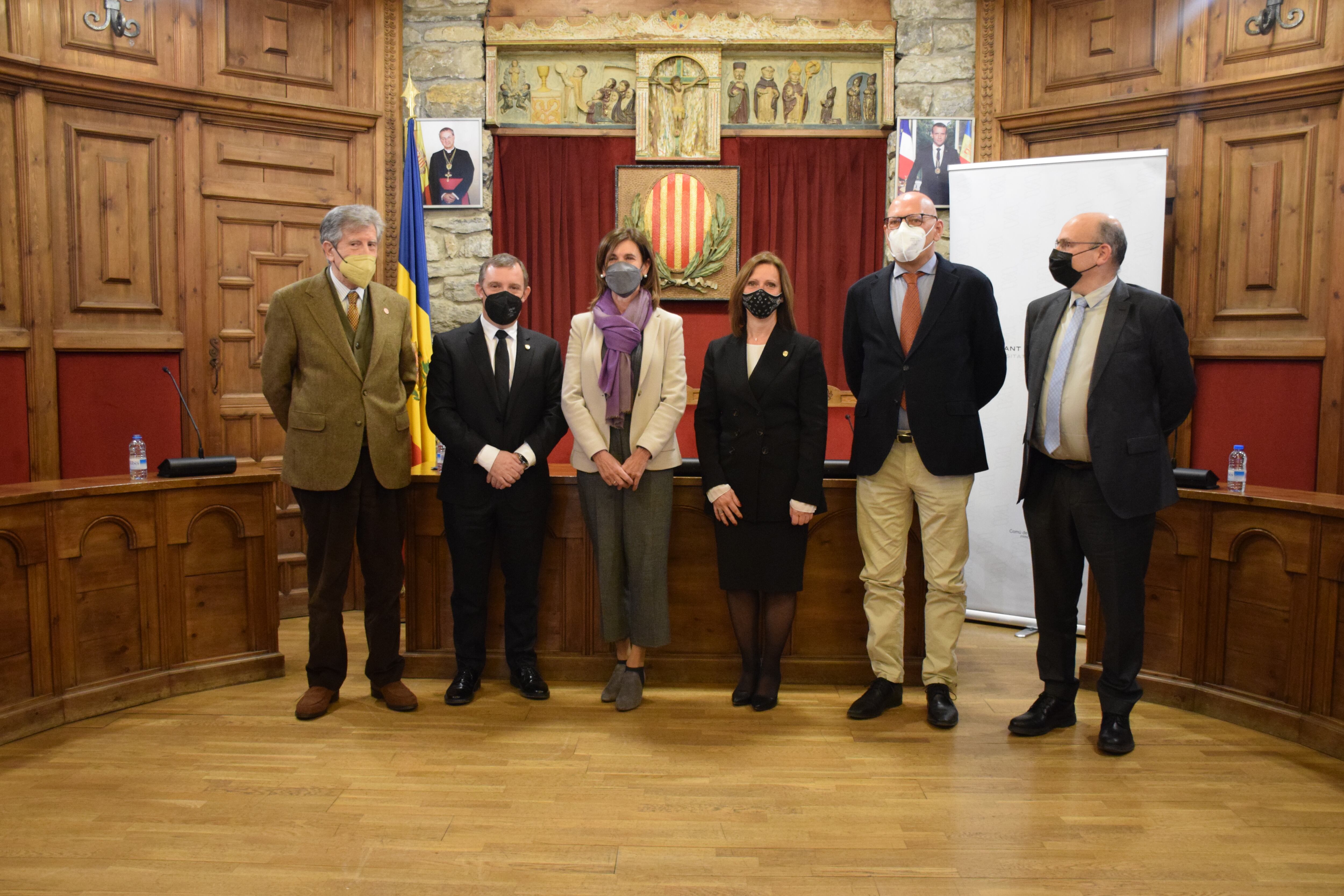 Un moment de la presentació de l'Associació Sant Julià de Lòria Campus Universitari (ACU).