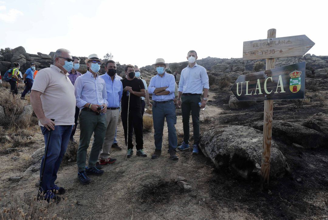 El vicepresidente de la Junta, Francisco Igea, y el consejero de Cultura, Javier Ortega, han visitado Ulaca