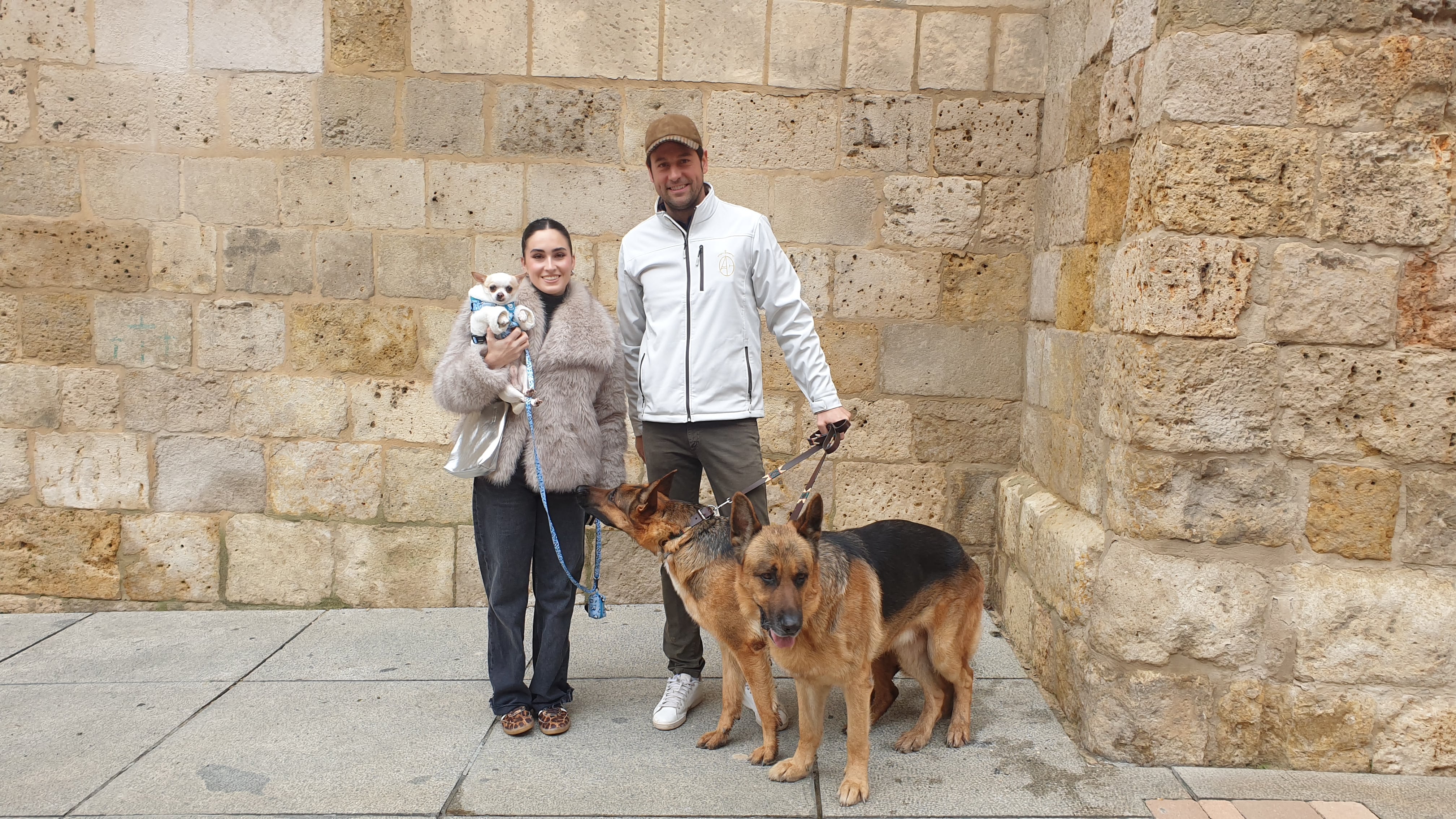 Los participantes en la bendición de los animales por San Antón, han acudido mayoritariamente con perros