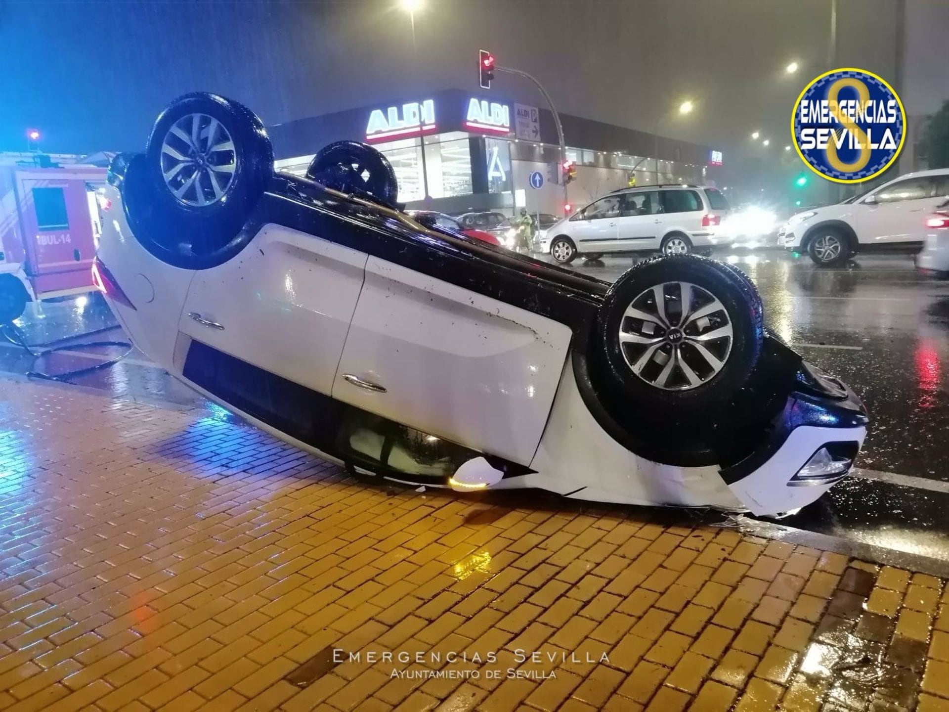 Imagen de accidente en Sevilla