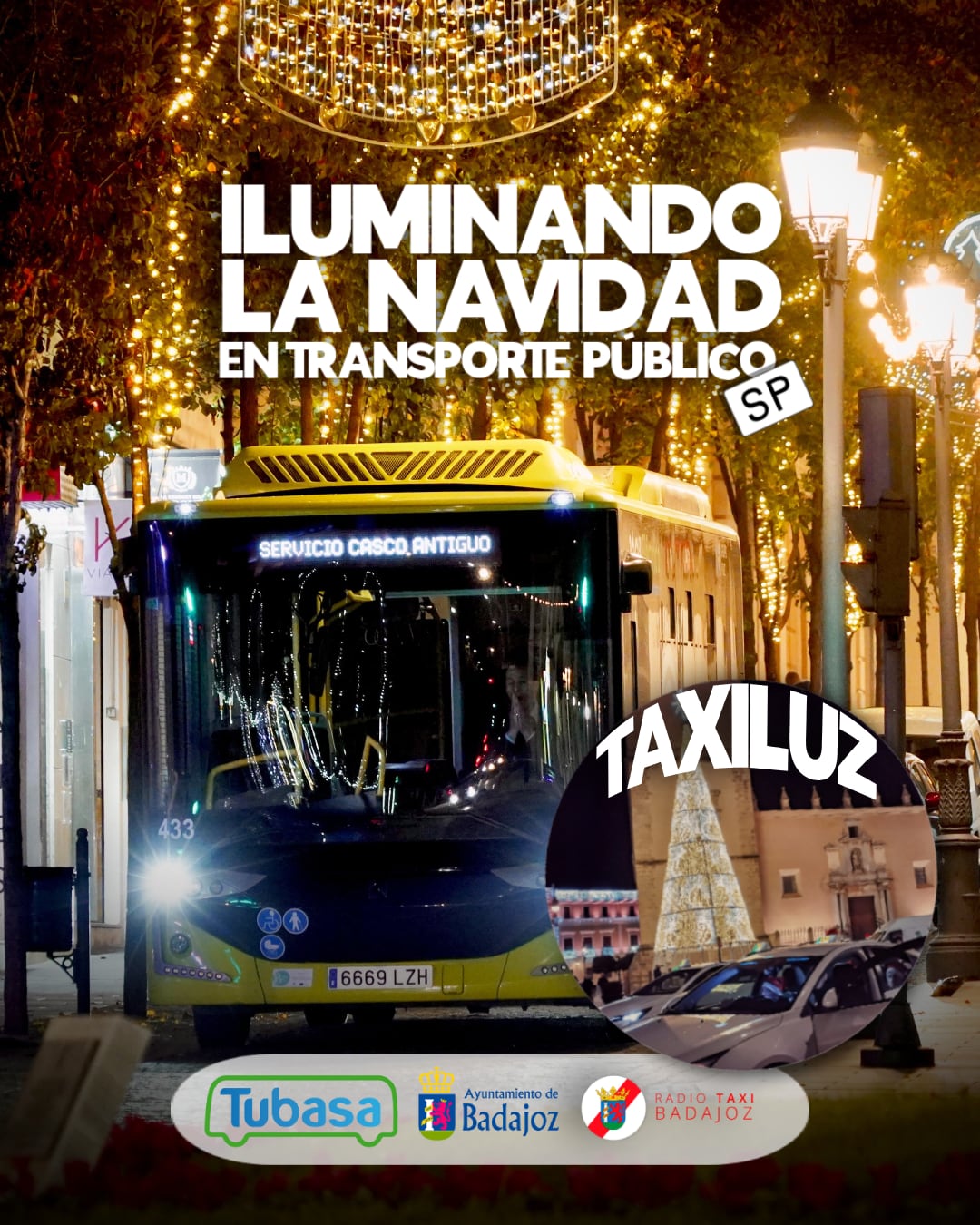 Más de 150 mayores disfrutarán de las luces navideñas en transporte público