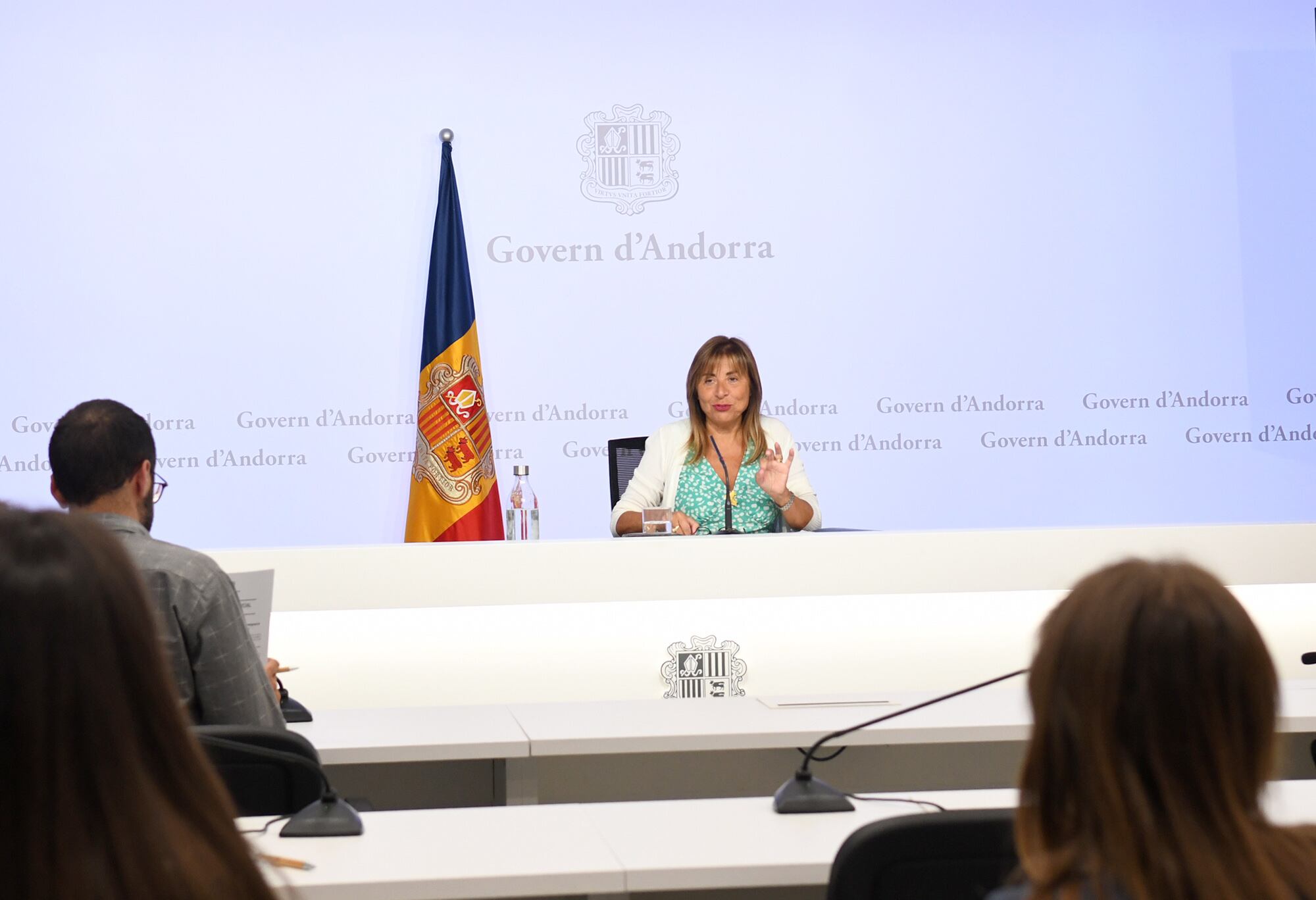La ministra de Presidència, Conxita Marsol, va actuar com a portaveu del Govern en funcions