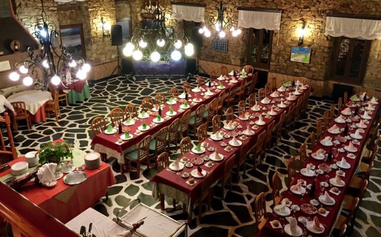 Una sala del restaurante Xoíña, en Foz