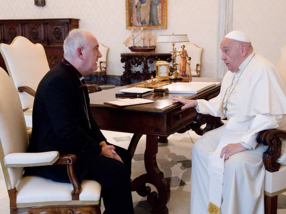 El papa Francisco recibe al Obispo de Barbastro-Monzón