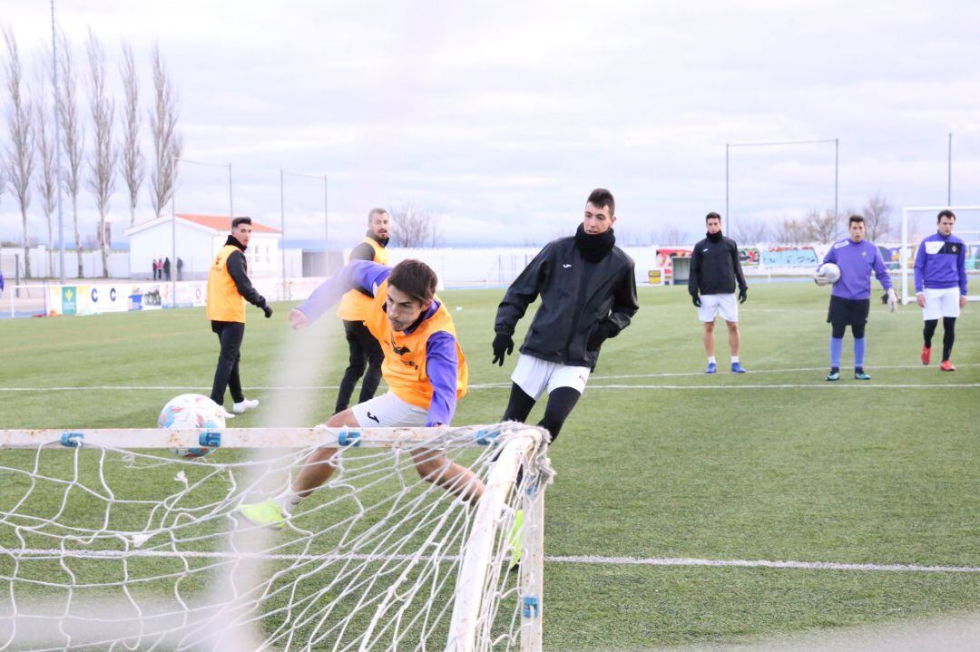 Entrenamiento del conjunto morado