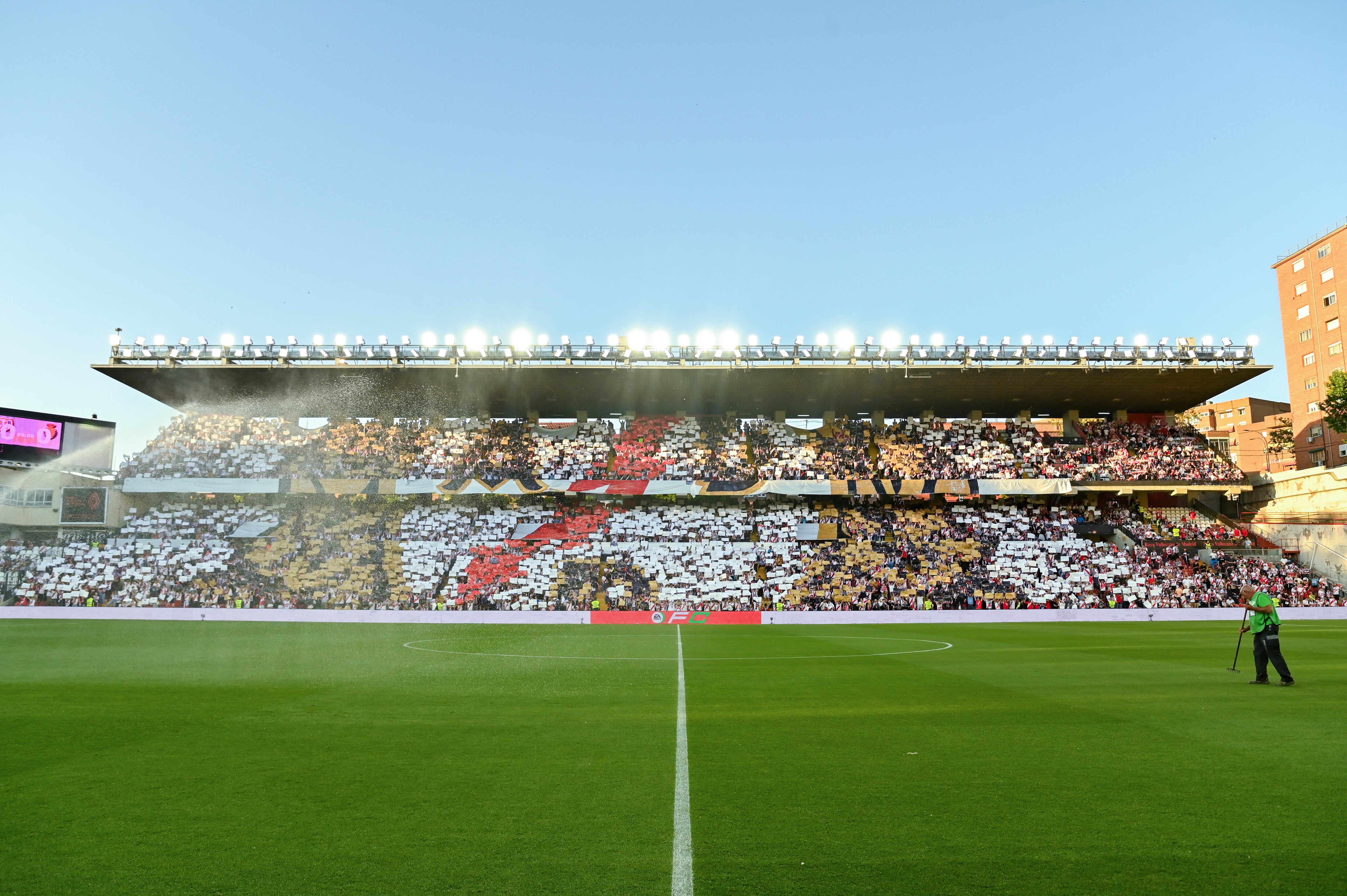 El Estadio de Vallecas, durante un partido del Rayo Vallecano. (Oscar Manuel Sanchez/Europa Press via Getty Images)