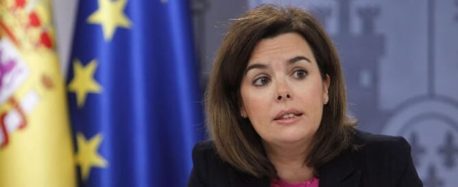 La vicepresidenta del Govern, Soraya Sáenz de Santamaria