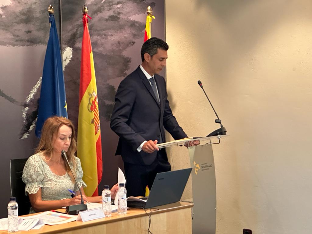 Saúl Pérez, presidente de la Comarca de Somontano